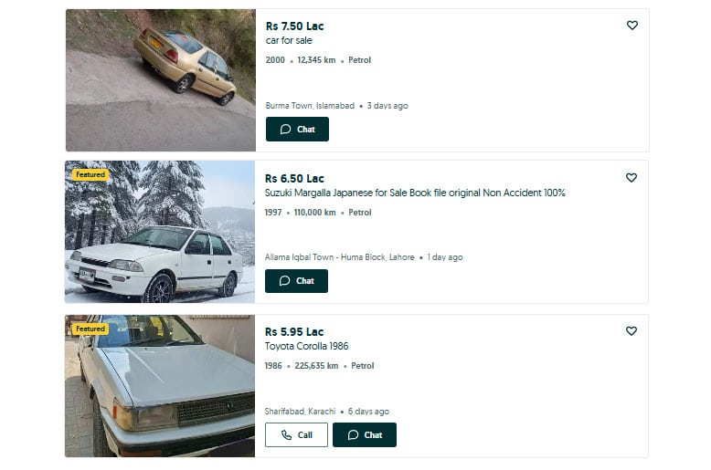 Used sedans cheaper than iPhone 17 Pro Max in Pakistan
