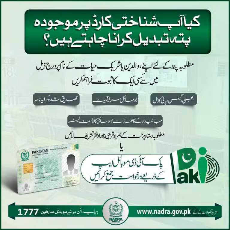 NADRA simplifies CNIC address update process